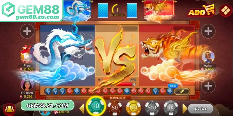 Rồng Hổ là một trò giải trí cực kỳ phổ biến tại các sòng casino châu Á