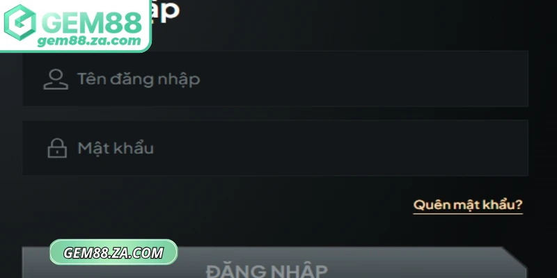 Các bước đăng nhập GEM88 chuẩn xác